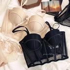 Conjunto Lingerie Corset Lune com Bojo Meia-Taça e Calcinha