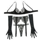 Conjunto Rosane em Renda Bordada – 4 Peças