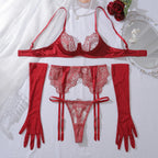 Conjunto Rosane em Renda Bordada – 4 Peças