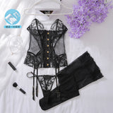 Corset Musa – Estruturado em Renda com Transparência
