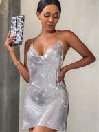 Vestido Sexy Afrodite – Brilho e Sedução em Cada Detalhe