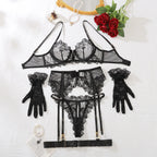 Lingerie Firenze – Renda, Transparência e Cinta-Liga