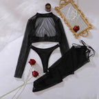 Conjunto Rubi – Top Segunda Pele com Meias e Calcinha