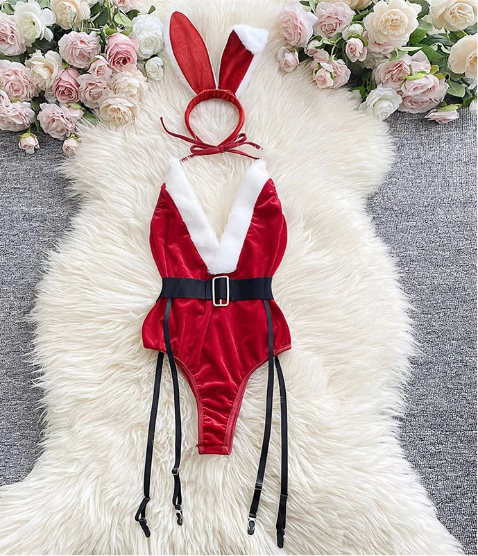 Conjunto Coelhinha Noel – Velvet Luxo