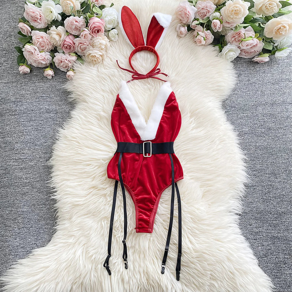 Conjunto Coelhinha Noel – Velvet Luxo