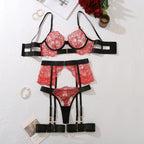 Lolita – Lingerie Sexy em Tule Transparente com Bordado Floral