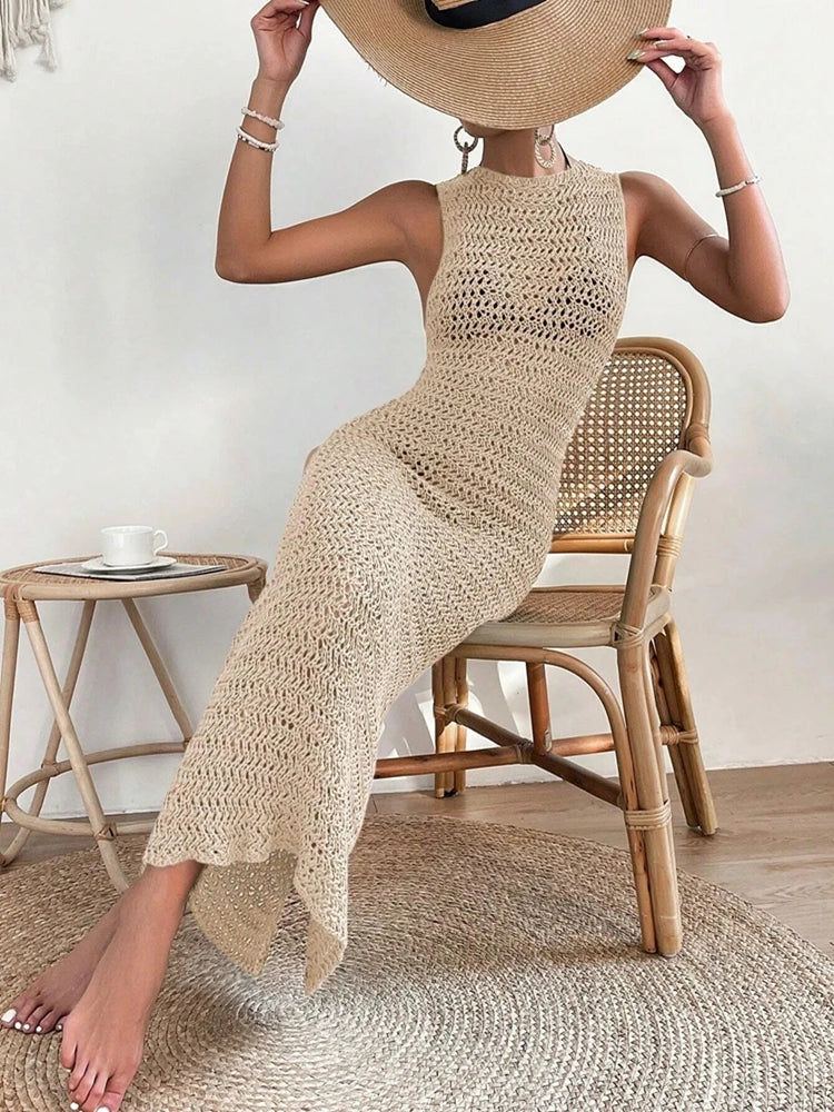 Vestido Tricot Longo Essence