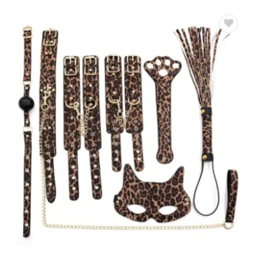 🔥 Kit Bondage 7 Peças – Prazer com Segurança e Estilo