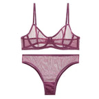 Conjunto de Lingerie Clara – Transparência e Delicadeza em Tule
