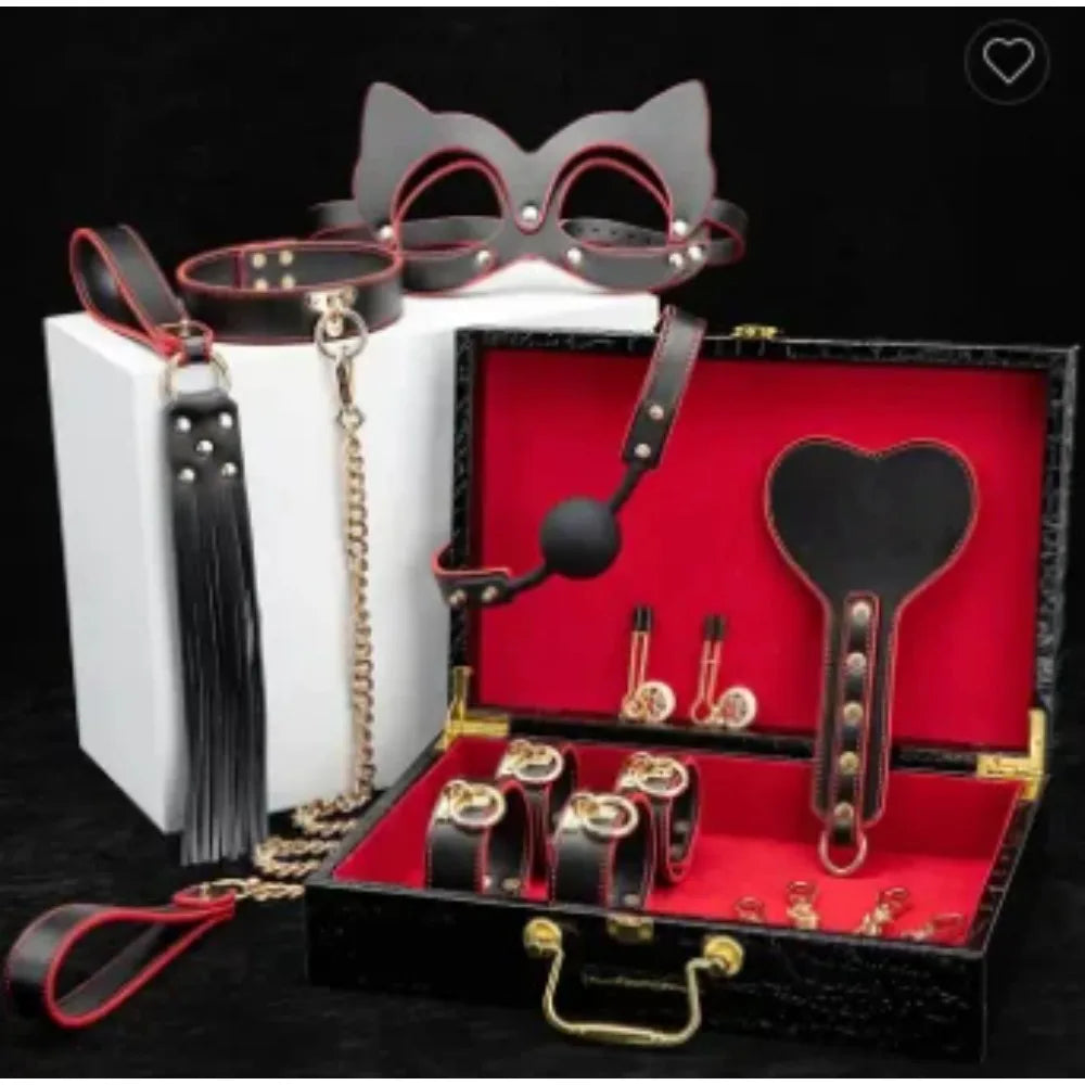 🔥 Kit Bondage 7 Peças – Prazer com Segurança e Estilo