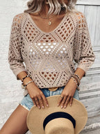 Blusa Tricot Perfurado Soleil