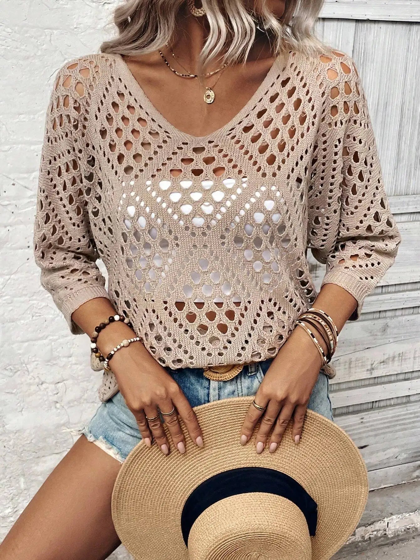 Blusa Tricot Perfurado Soleil