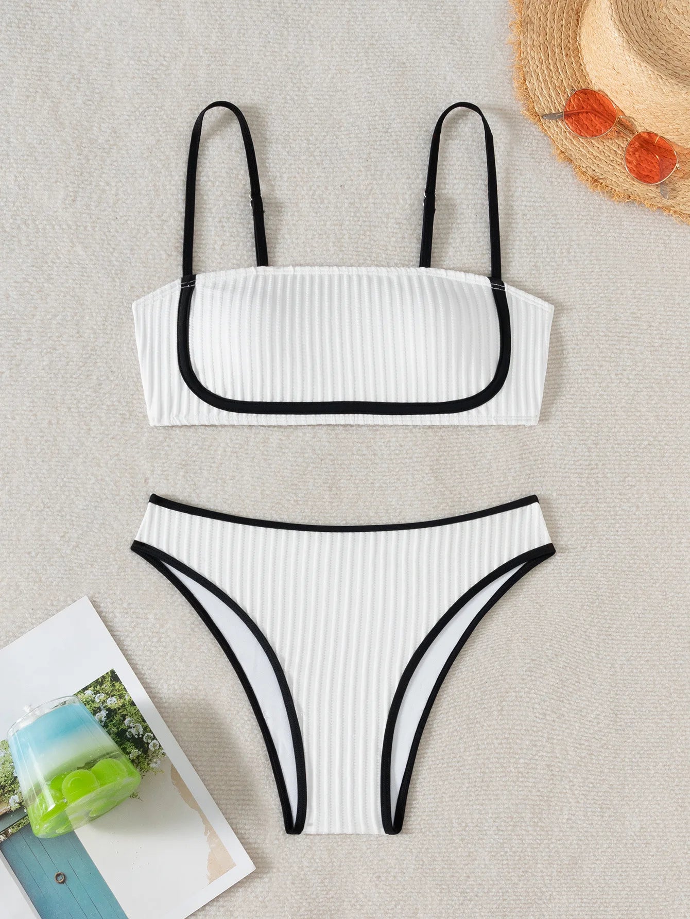 Bikini Amalfi – Conjunto Cintura Alta Feminino 2025 Swimwear Elegante